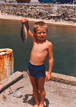 Mick Holmes during his homeschooling years